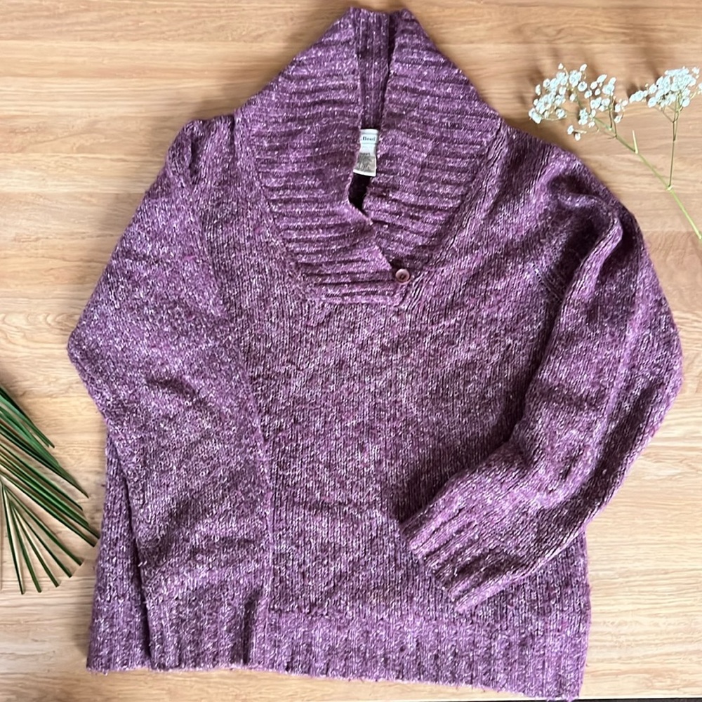 LL Bean size L women’s maroon sweater